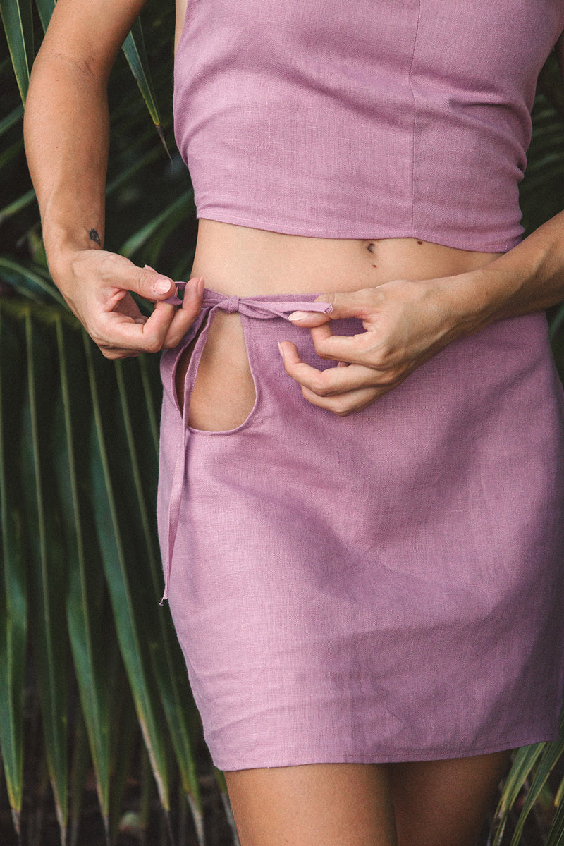 Lana Keyhole Mini Skirt