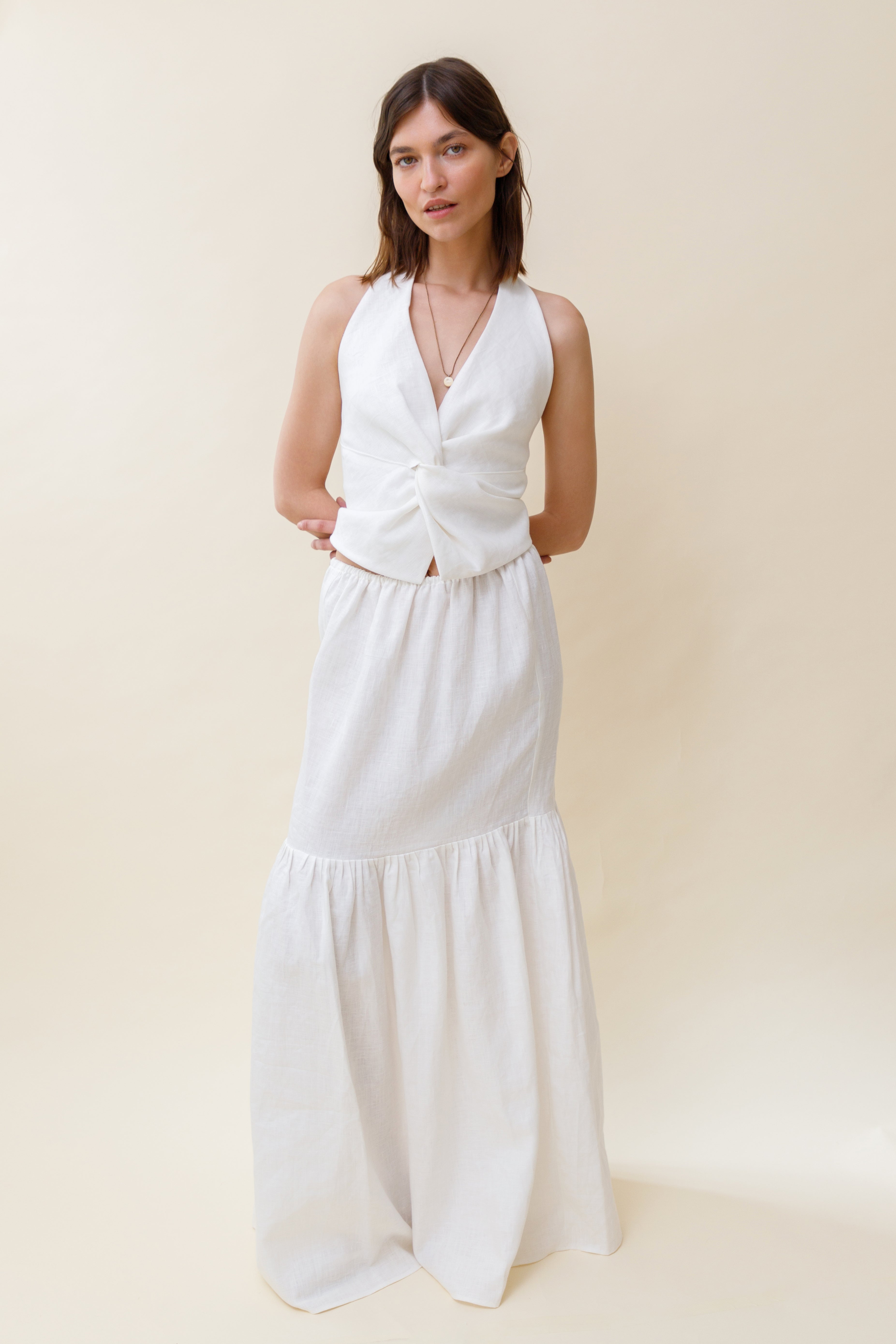 Mona Tiered Maxi Skirt