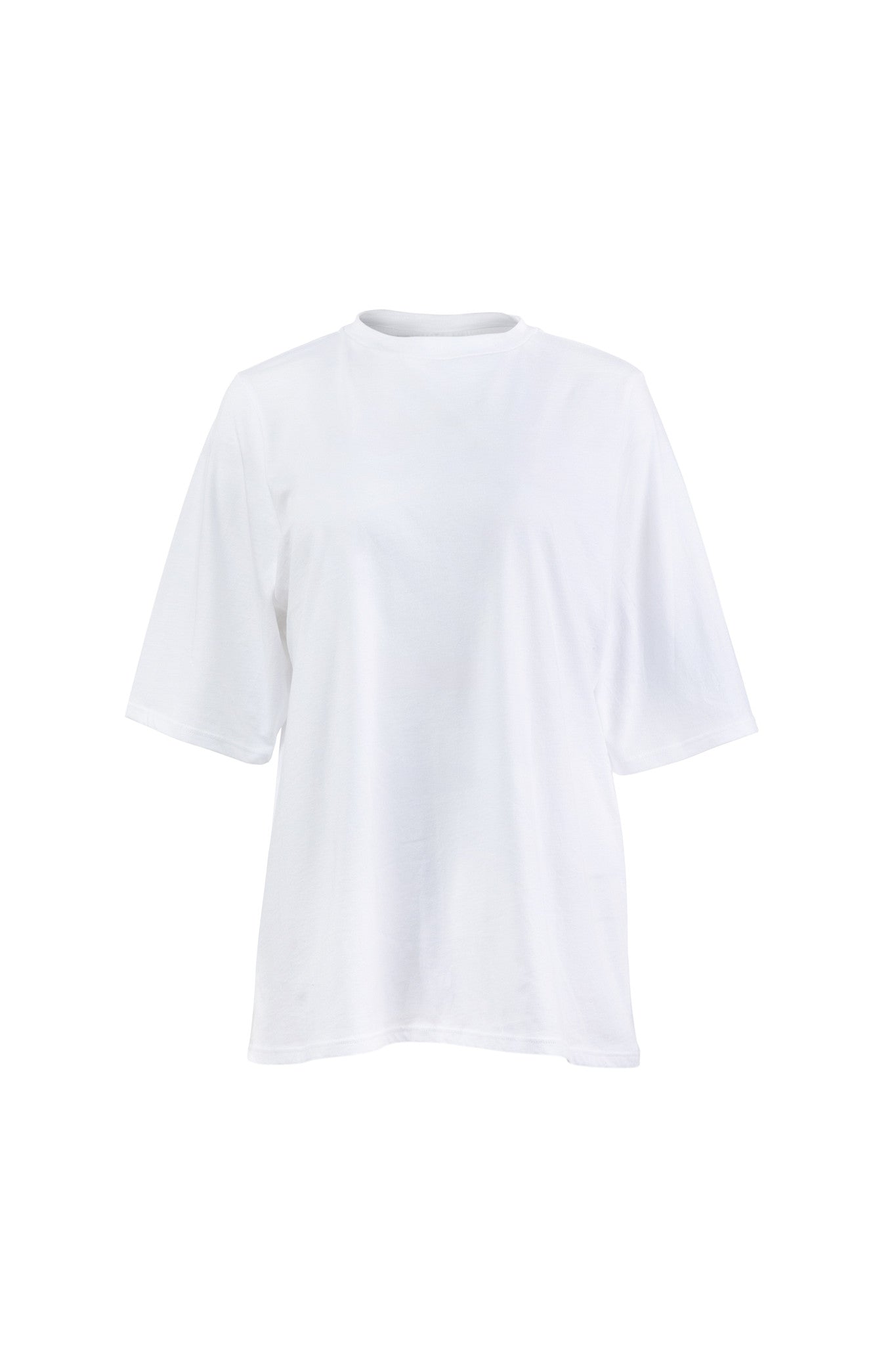 White t-shirt on a white background