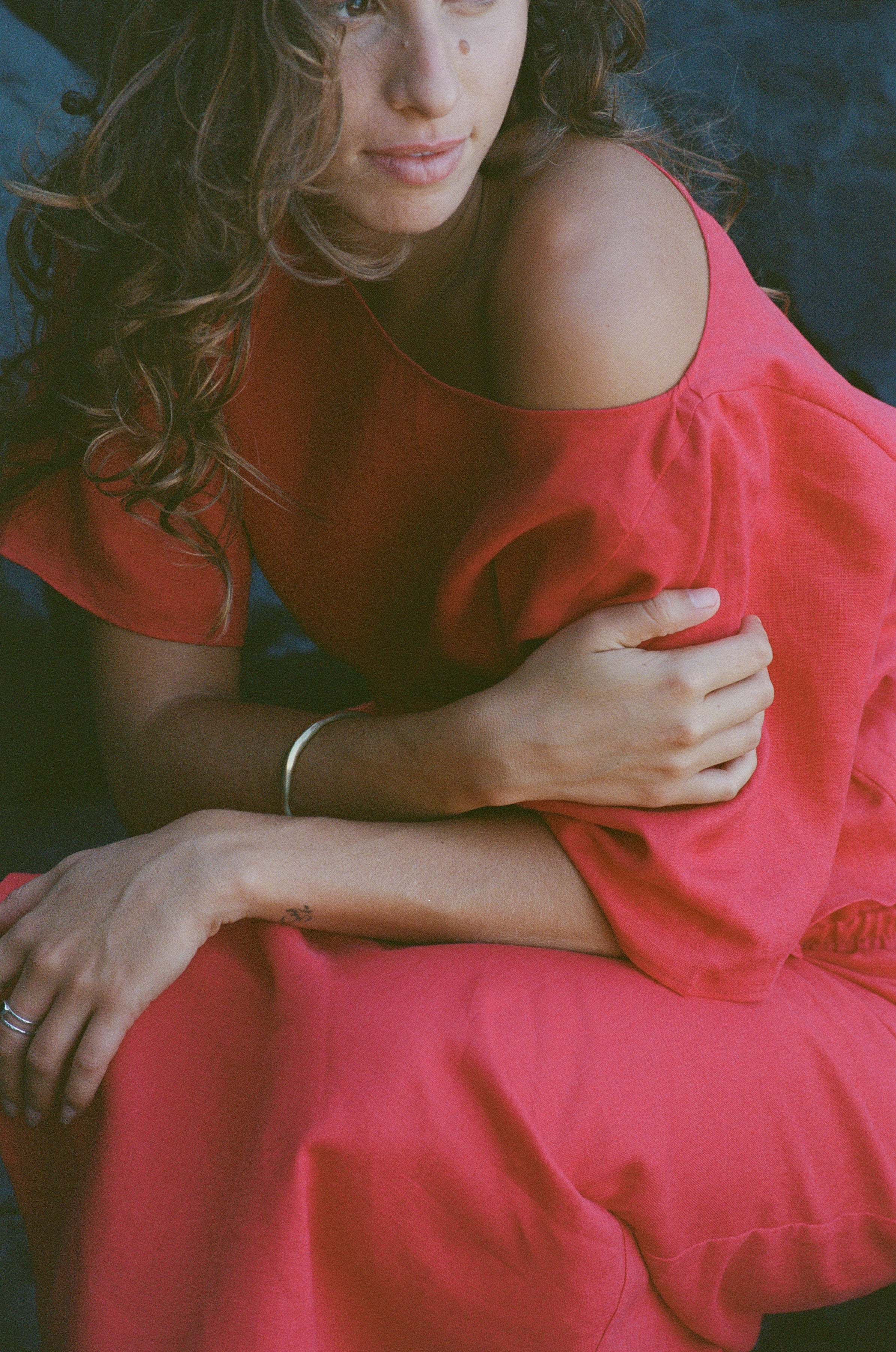 Anita Belted Linen Top