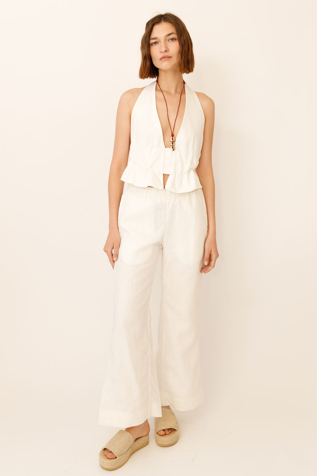 Maria Linen Flare Pants