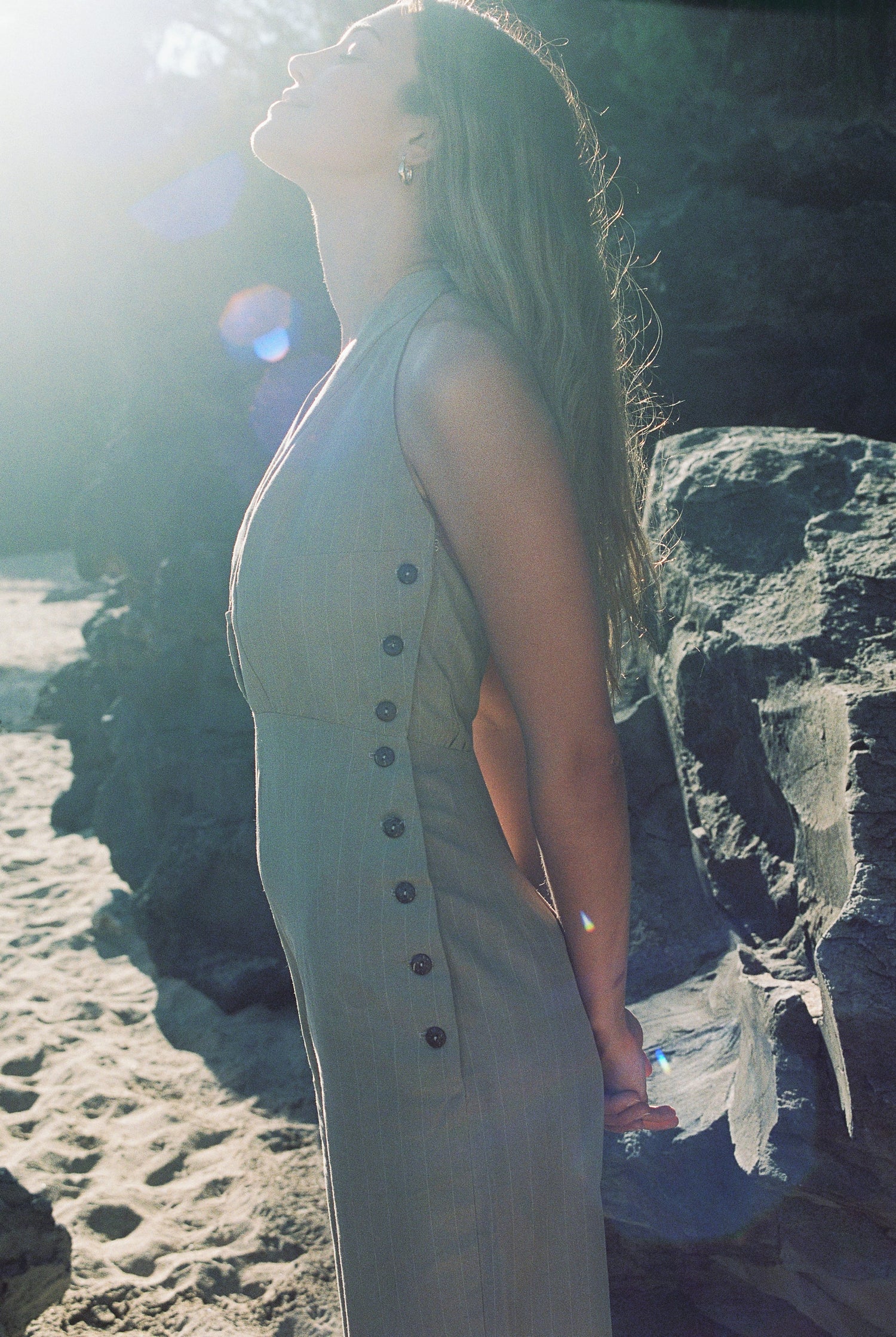 37 Keoni jumpsuit coconut buttons