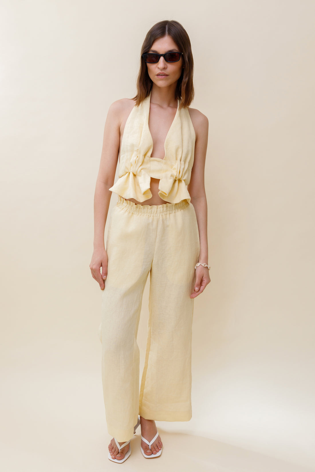 Maria Linen Flare Pants