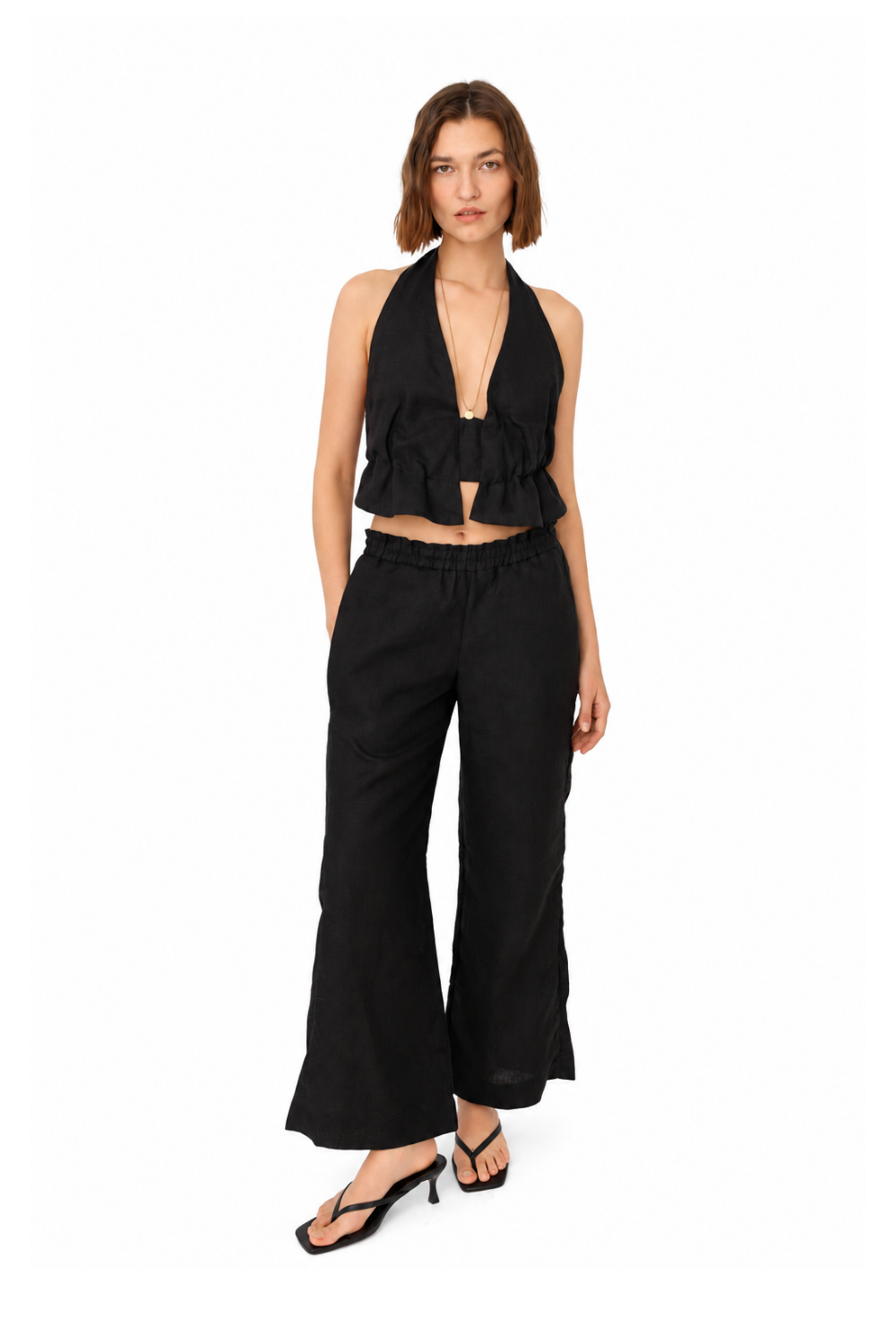 Maria Linen Flare Pants