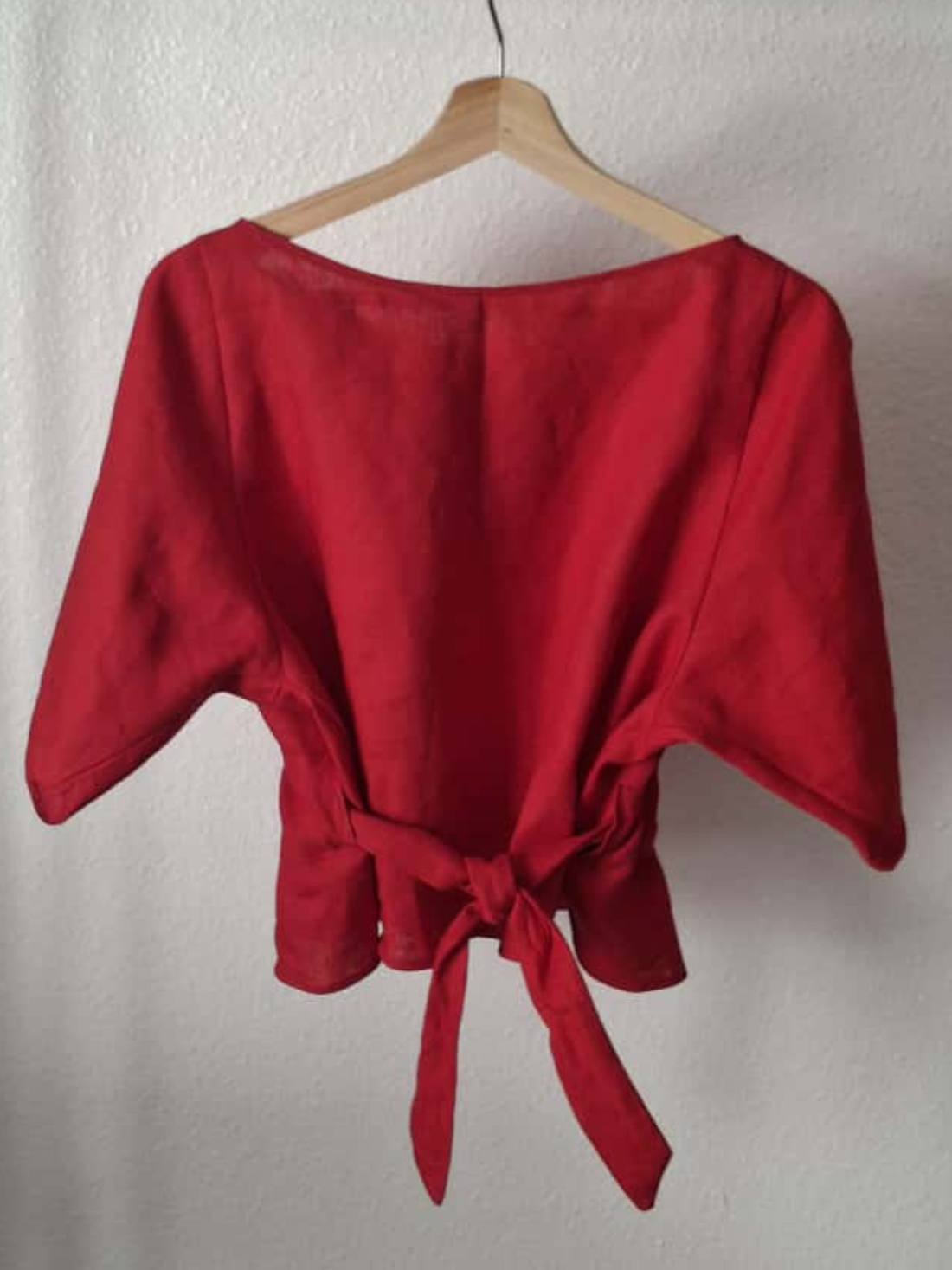 Anita Belted Linen Top