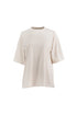 Beige t-shirt on a white background