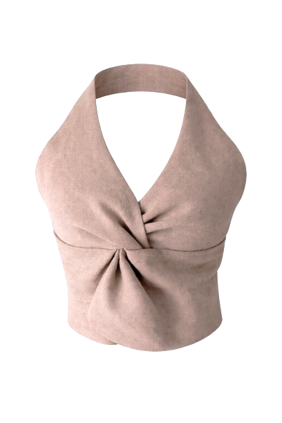 Flora Halter with Twist Knot