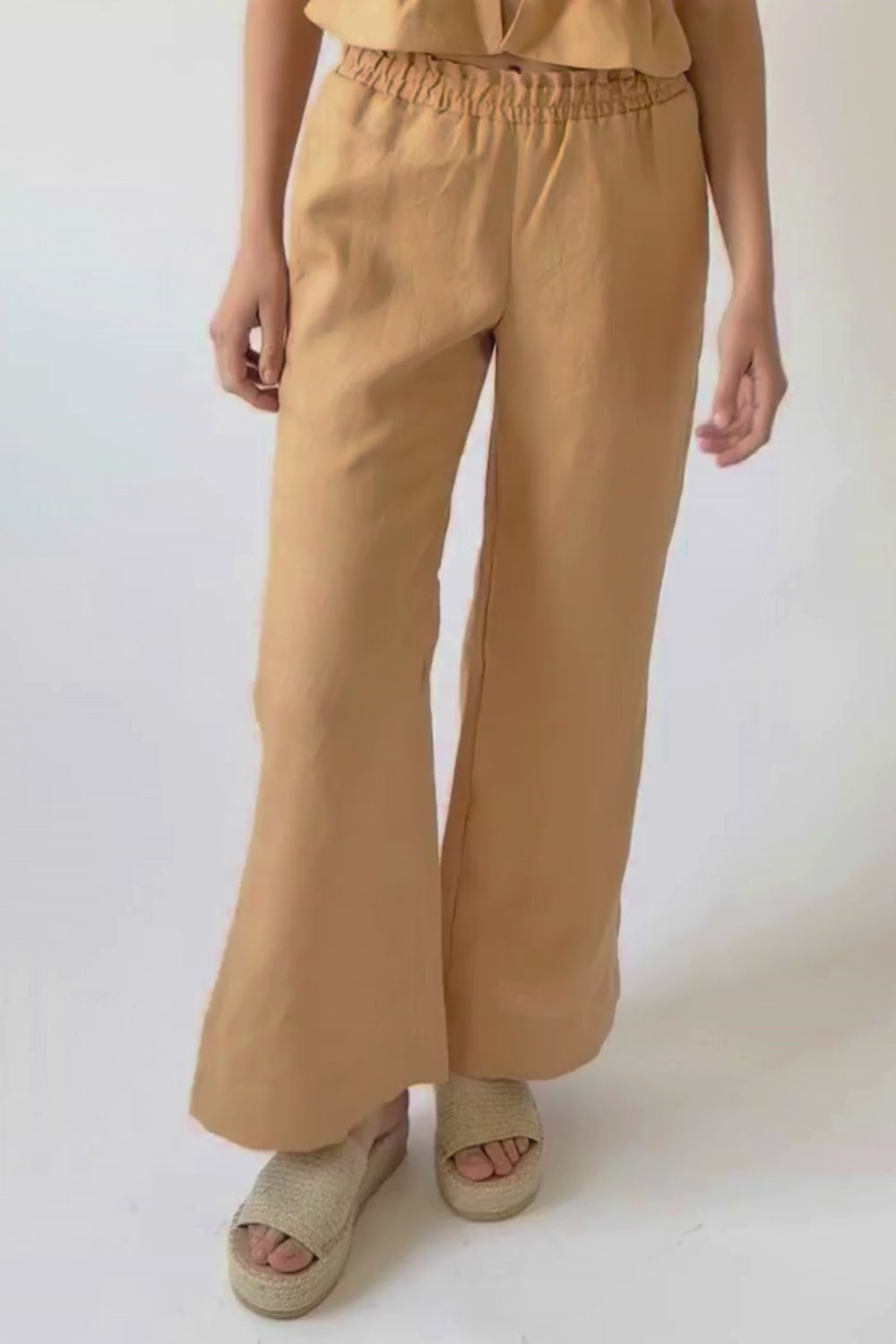 Maria Linen Flare Pants