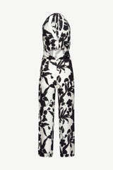 KEONI Linen Jumpsuit Tropical print